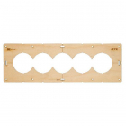 Шаблон для подрозетников c 5 отв. d72мм Expert EKF sh-d72-5 - smartlife-ural.ru – Екатеринбург