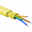 Кабель волоконно-оптический распределительный арамидные упрочняющие нити для внутренней прокладки нг(A)-HFLTx 4 ОВ категорияOS2 (G.652.D) плотный буфер 0.4кН барабан 500м DKC RNDT9C4YL03-E - smartlife-ural.ru – Екатеринбург