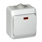 Выключатель 1-кл. ОП Этюд 10А IP44 10AX с подсветкой сер. SE BA10-045C - smartlife-ural.ru – Екатеринбург