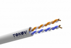 Кабель витая пара U/UTP 2х2х24AWG кат.5E PVC (м) TOKOV ELECTRIC TKE-C06-U22-5E-305-PVC - smartlife-ural.ru – Екатеринбург
