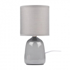 Светильник настольный JH2-02-gy E14 IP20 130х130х255мм керамика; ткань; PVC-пластик сер. JazzWay 5062320 - smartlife-ural.ru – Екатеринбург