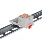 Блок распределительный с вертикал. адаптером на рейки шир. 15/35мм зажим push-in 1 ввод 6кв.мм 6 точек подключения 2.5кв.мм сер. DKC DTP1-106-104SPUG-V - smartlife-ural.ru – Екатеринбург