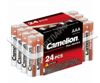 Элемент питания алкалиновый AAA/LR03 1.5В Plus Alkaline LR03-PB24 (уп.24шт) Camelion 7615 - Интернет-магазин СМАРТЛАЙФ