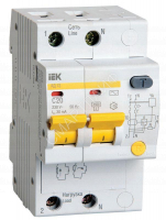 Выключатель автоматический дифференциального тока 2п C 20А 30мА тип AC 4.5кА АД-12 IEK MAD10-2-020-C-030 - Интернет-магазин СМАРТЛАЙФ