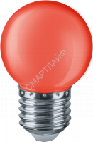 Лампа светодиодная 71 827 NLL-G45-1-230-R-E27 1Вт шар E27 176-264В красн. Navigator 71827 - Интернет-магазин СМАРТЛАЙФ