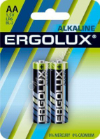 Элемент питания алкалиновый AA/LR6 1.5В Alkaline BL-2 (блист.2шт) Ergolux 11747 - Интернет-магазин СМАРТЛАЙФ