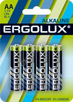 Элемент питания алкалиновый AA/LR6 1.5В Alkaline BL-4 (блист.4шт) Ergolux 11748 - Интернет-магазин СМАРТЛАЙФ