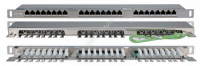 Патч-панель 19дюйм 0.5U кат.5E 24 порта RJ45 Dual IDC PPHD-19-24-8P8C-C5E-SH-110D высок. плотности Hyperline 244077 - Интернет-магазин СМАРТЛАЙФ