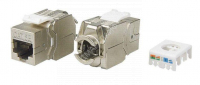 Вставка Keystone Jack RJ45 (8P8C) кат.5E экранир. KJ8-8P8C-C5e-180-TLS-SH-F-WH 180град. Toolless бел. Hyperline 426191 - Интернет-магазин СМАРТЛАЙФ