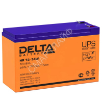 Аккумулятор UPS 12В 9А.ч Delta HR 12-34 W - Интернет-магазин СМАРТЛАЙФ