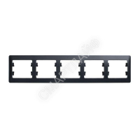 Рамка 5-м Glossa горизонт. антрацит SE GSL000705 - smartlife-ural.ru – Екатеринбург