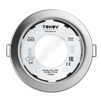 Светильник GX 53-MCH-1 106х48мм матов. хром металл+пластик TOKOV ELECTRIC TOK-GX53-MCH-1 - Интернет-магазин СМАРТЛАЙФ