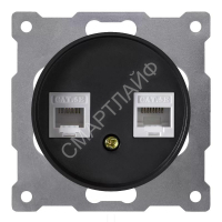 Розетка компьютерная 2-м СП Florence RJ45 кат.5E механизм черн. (1E20901303) OneKeyElectro 2172818 - smartlife-ural.ru – Екатеринбург