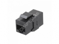 Адаптер проходной (coupler) Keystone Jack RJ45 (8P8C) кат.6 4 пары CA2-KJ-C6-BK черн. Hyperline 444915 - Интернет-магазин СМАРТЛАЙФ