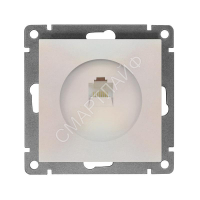 Розетка компьютерная 1-м СП Афина RJ45 кат.5E механизм жемчуж. Universal A0051-OBr - smartlife-ural.ru – Екатеринбург