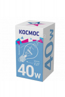 Лампа накаливания 40Вт A50/A55 прозрачная E27 230В КОСМОС LKsmSt55CL40E27v2 - Интернет-магазин СМАРТЛАЙФ