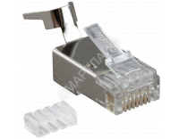 Разъем RJ45 8P8C кат.6 FTP PLUG-8P8C-UV-C6-TW-SH-10 экранир. универс. (уп.10шт) Hyperline 49340 - Интернет-магазин СМАРТЛАЙФ