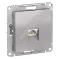 Розетка компьютерная 1-м AtlasDesign RJ45 кат.5E механизм алюм. SE ATN000383 - smartlife-ural.ru – Екатеринбург
