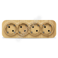 Розетка 4-м ОП 16А IP20 с заземл. сосна IONICH 1457 - smartlife-ural.ru – Екатеринбург