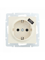 Розетка 1-м СП Vesna с заземл. с заряд. устройством USB механизм крем. LEZARD 742-0388-181 - smartlife-ural.ru – Екатеринбург