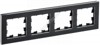 Рамка 4-м BRITE РУ-4-1-БрЧ металл черн. IEK BR-M42-M-K02 - smartlife-ural.ru – Екатеринбург