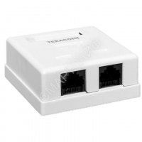 Розетка настенная TERACOM PRO кат.6 неэкранированная 2 порта RJ-45 Dual IDC бел. EKF TRP-WBOX-2RJ45-6UTP-WH - smartlife-ural.ru – Екатеринбург