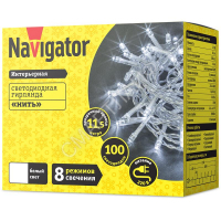 Гирлянда светодиодная 14 025 NGF-S01-100CW-10-11.5m-230-C8-TR-IP20 Navigator 14025 - smartlife-ural.ru – Екатеринбург