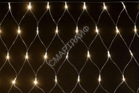 Гирлянда "Сеть" 1.5х1.5м 160LED тепл. бел. IP20 провод прозр. 230В с контроллером 8 режимов IEK LGDB410-1-160-L1-T-S-44 - smartlife-ural.ru – Екатеринбург