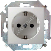 Розетка 1-м СП Simon 15 16А IP20 250В с заземл. винтов. клеммы механизм бел. Simon 1591432-030 - smartlife-ural.ru – Екатеринбург