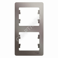 Рамка 2-м Glossa вертикал. платина SE GSL001206 - smartlife-ural.ru – Екатеринбург