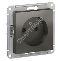 Розетка 1-м СП AtlasDesign 16А IP20 без заземл. без защ. шторок механизм сталь SE ATN000941 - smartlife-ural.ru – Екатеринбург