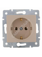 Розетка 1-м СП Karina с заземл. термопласт механизм крем. LEZARD 707-0388-122B - smartlife-ural.ru – Екатеринбург
