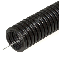 Труба гофрированная ПНД d20мм с протяжкой безгалоген. (HF) черн. (уп.100м) Строитель PR.022051 - smartlife-ural.ru – Екатеринбург