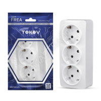 Розетка 3-м ОП Frea 16А IP20 250В с заземл. АБС-пластик бел. TOKOV ELECTRIC TKE-FR-R3Z-C01 - smartlife-ural.ru – Екатеринбург