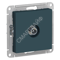 Розетка телевизионная оконечная TV AtlasDesign 1дБ механизм изумруд SE ATN000891 - smartlife-ural.ru – Екатеринбург