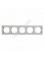 Рамка 5-местн. горизонт. VESNA платина LEZARD 742-3500-150 - smartlife-ural.ru – Екатеринбург