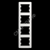 Рамка 4-м Glossa вертикал. бел. SE GSL000108 - smartlife-ural.ru – Екатеринбург