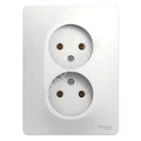Розетка 2-м СП Glossa 16А IP20 без заземл. бел. SE GSL000120 - smartlife-ural.ru – Екатеринбург