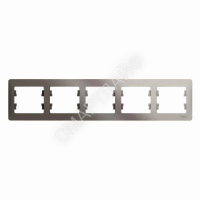 Рамка 5-м Glossa горизонт. платина SE GSL001205 - smartlife-ural.ru – Екатеринбург