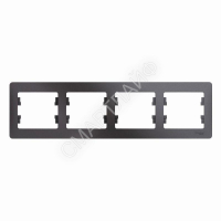 Рамка 4-м Glossa горизонт. графит SE GSL001304 - smartlife-ural.ru – Екатеринбург
