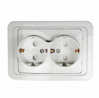 Розетка 2-м CLASSICO защ. шторки с заземл. 2128x бел. ASD / IN HOME 4690612000985 - smartlife-ural.ru – Екатеринбург