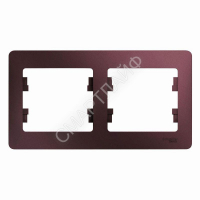 Рамка 2-м Glossa горизонт. баклажан. SE GSL001102 - smartlife-ural.ru – Екатеринбург