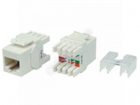 Вставка Keystone Jack RJ45 (8P8C) кат.5E KJ8-8P8C-C5e-180-WH тип 180град. бел. Hyperline 426192 - Интернет-магазин СМАРТЛАЙФ