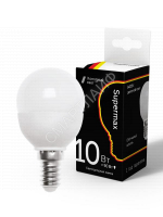 Лампа светодиодная Supermax 10Вт шар 45мм 6400К E14 230В КОСМОС Sup_LED10wGL45E1464 - smartlife-ural.ru – Екатеринбург