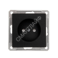 Розетка 1-м СП W59 16А IP20 без заземл. защ. шторки механизм черн. бархат SE RS16-151-6-86 - smartlife-ural.ru – Екатеринбург