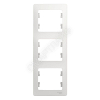 Рамка 3-м Glossa вертикал. бел. SE GSL000107 - smartlife-ural.ru – Екатеринбург