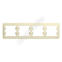 Рамка 4-м Glossa горизонт. беж. SE GSL000204 - smartlife-ural.ru – Екатеринбург