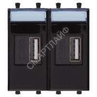 Устройство зарядное USB 2мод. 2.1А Avanti "Черный квадрат" DKC 4402542 - Интернет-магазин СМАРТЛАЙФ