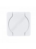 Розетка 1-м ОП Viola с заземл. с крышкой бел. LEZARD 751-0200-123 - smartlife-ural.ru – Екатеринбург