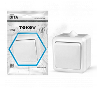 Выключатель 1-кл. ОП Dita IP54 10А 250В бел. TOKOV ELECTRIC TKL-DT-V1-C01-IP54 - smartlife-ural.ru – Екатеринбург